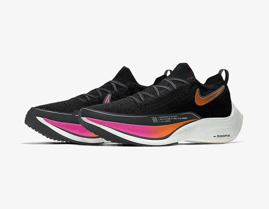 Nike ZoomX Vaporfly Next% Black White Red Orange DM4386-993