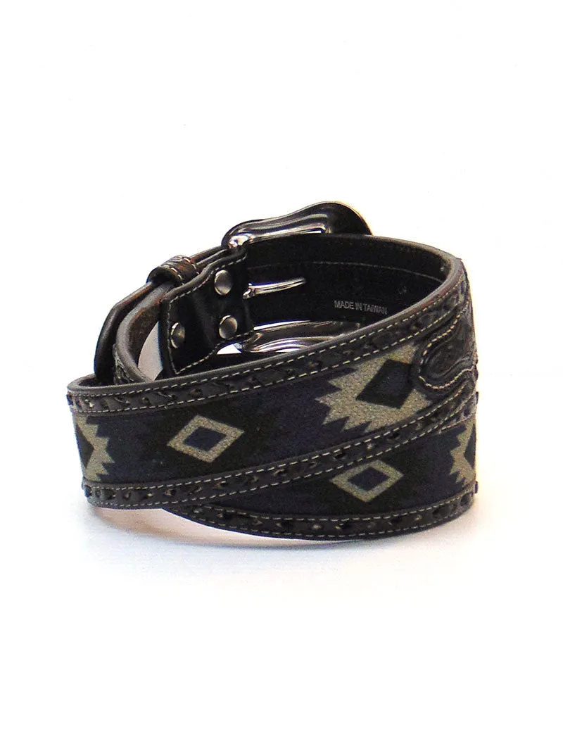 Nocona N210002706 Mens Southwest Fabric Western Belt Buck Lace Grey - B