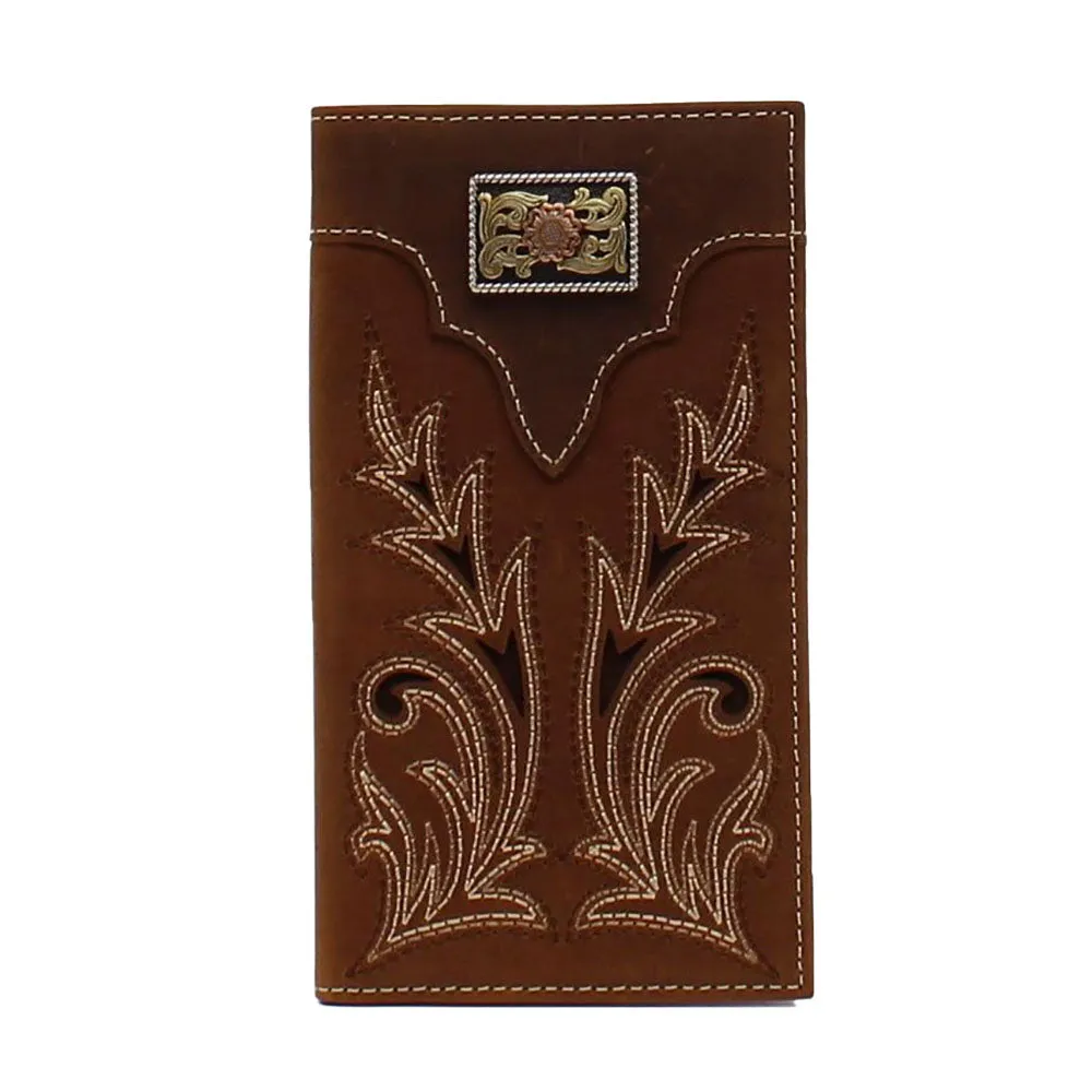 Nocona Rodeo Boot Stitch Wallet Medium Brown