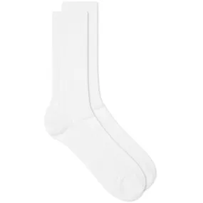 Norse Projects Bjarki Cordura Wide Rib SockWhite