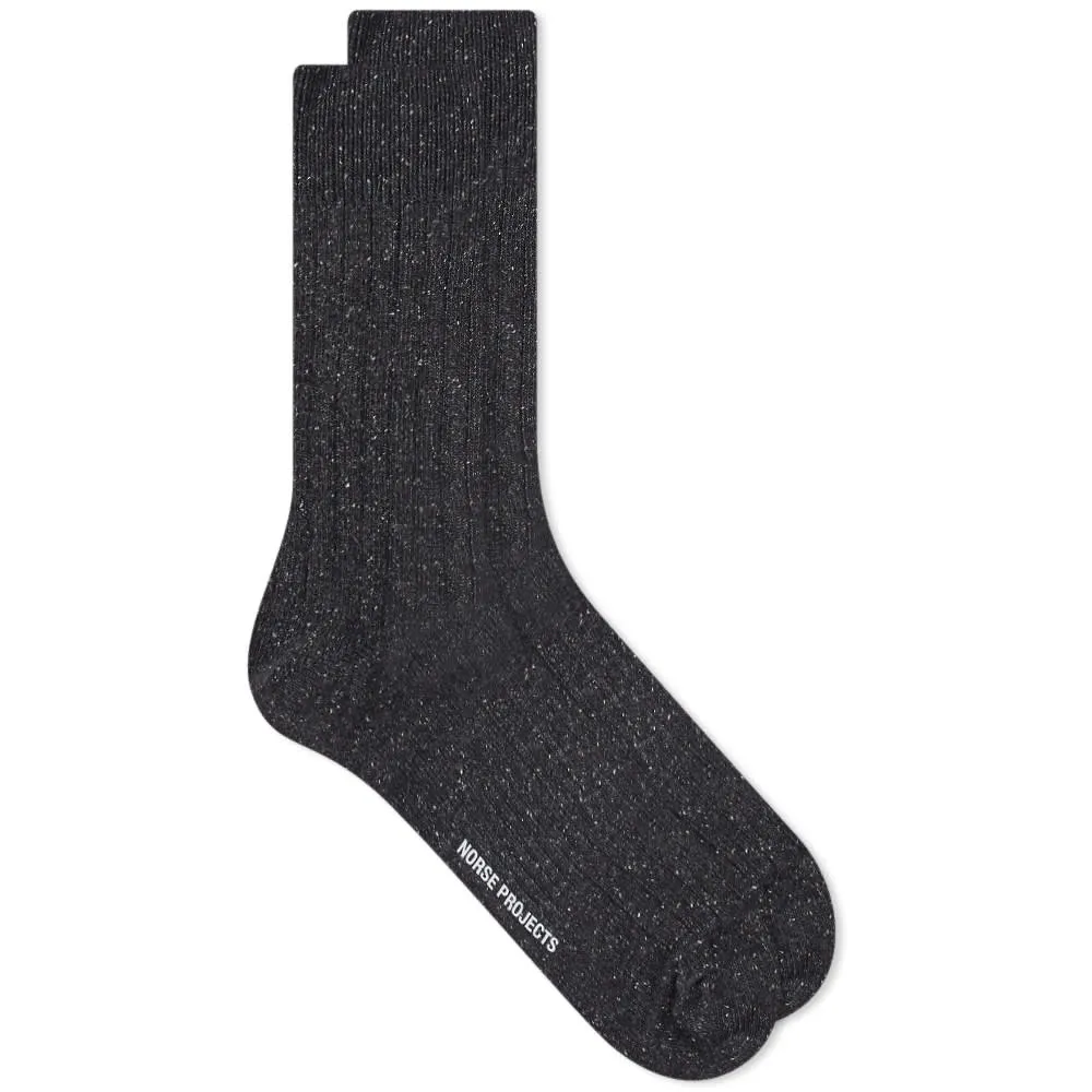 Norse Projects Bjarki Neps SockCharcoal Melange