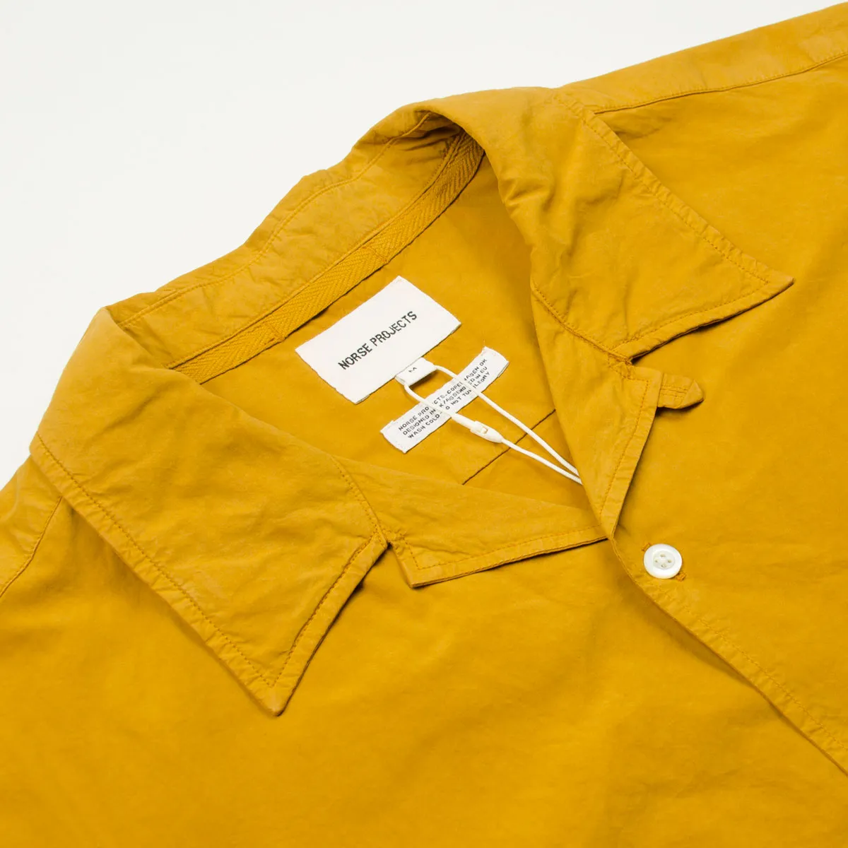 Norse Projects - Carsten Tencel Shirt - Turmeric Yellow