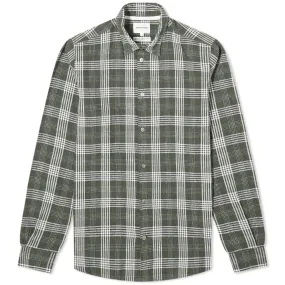 Norse Projects Hans 50/50 Check ShirtWashed Kelp