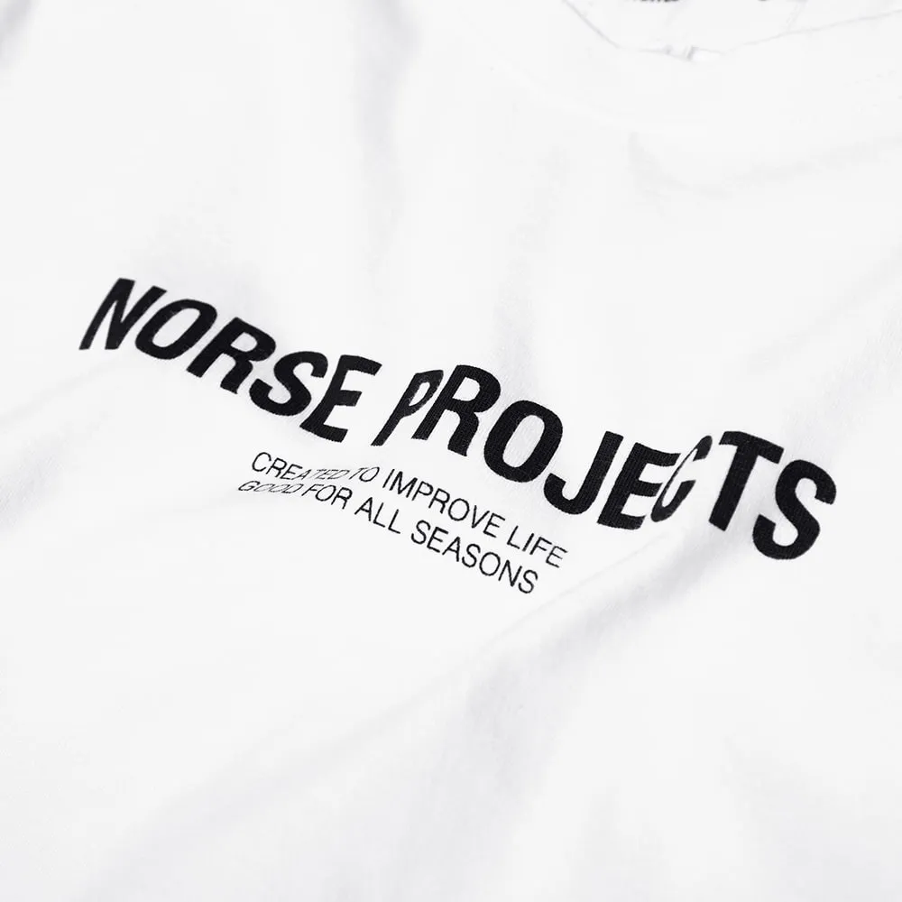 Norse Projects Niels Classic Logo TeeWhite