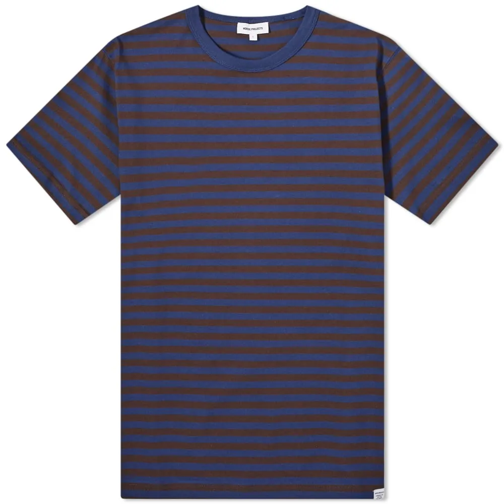 Norse Projects Niels Classic Stripe T-ShirtTruffle