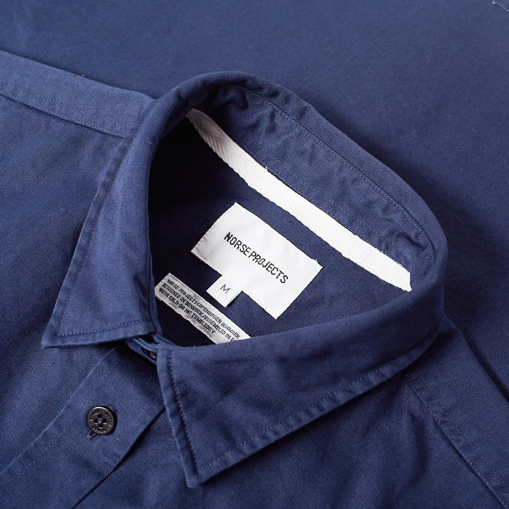 Norse Projects Villads Twill ShirtNavy