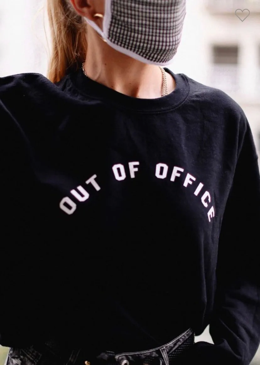 Office Crop Sweatshirt