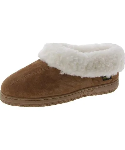 Old Friend Juliet Womens Leather Sheepskin Lined Moccasin Slippers