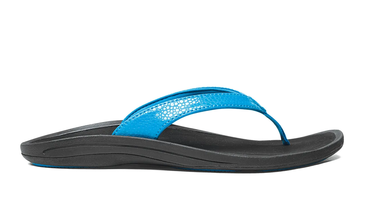 Olukai Kulapa Kai Aqua Black Women's Sandal