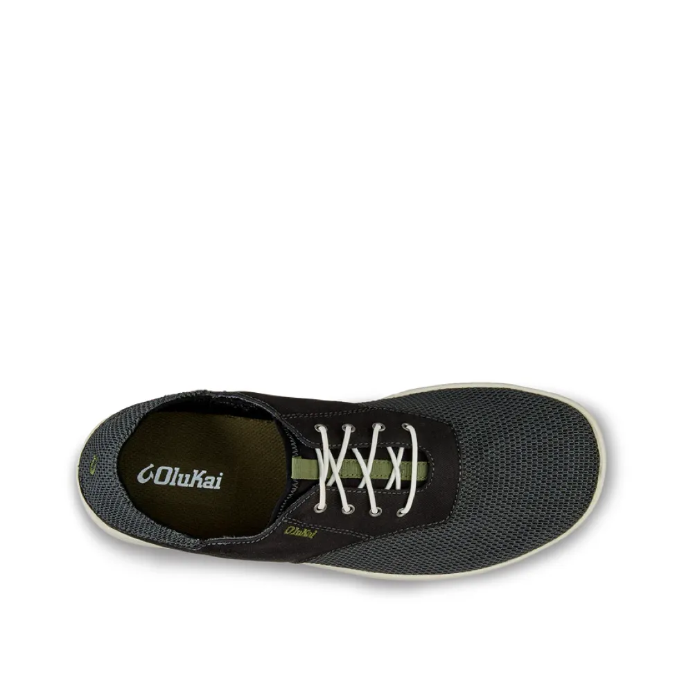 OluKai Men's Nohea Moku Mesh Slip On in Black