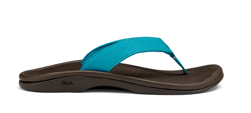 Olukai Ohana Women's Sandals Tropic Blue Dark Java Flip Flops