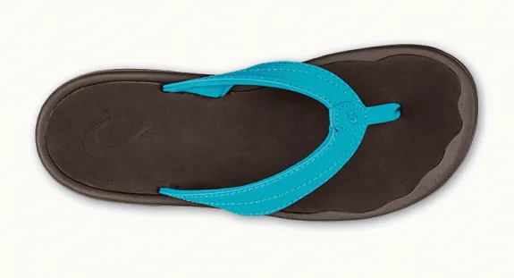 Olukai Ohana Women's Sandals Tropic Blue Dark Java Flip Flops