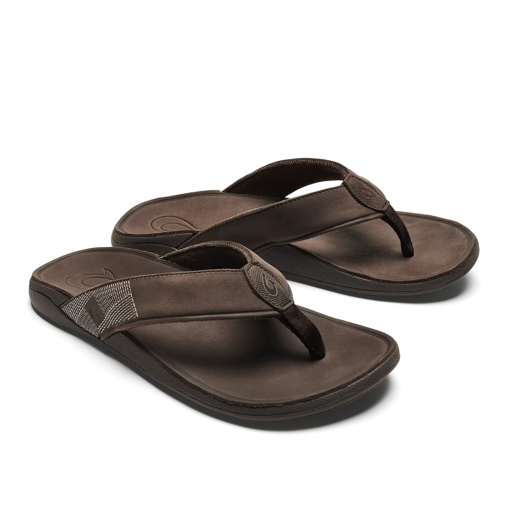 Olukai Tuahine Sandal-Dk Wood/Dk Wood