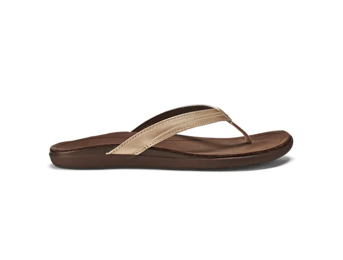 Olukai Women's 'Aukai Leather Flip Flop