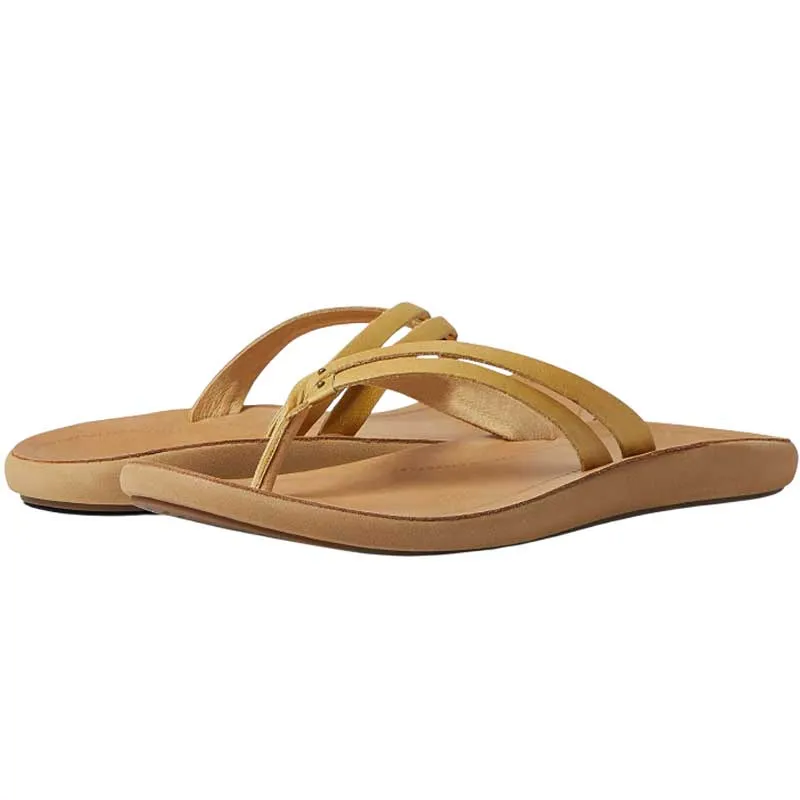 Olukai Women's Kapehe Luana Sandal - Golden Harvest/Sand 20468-7LGS