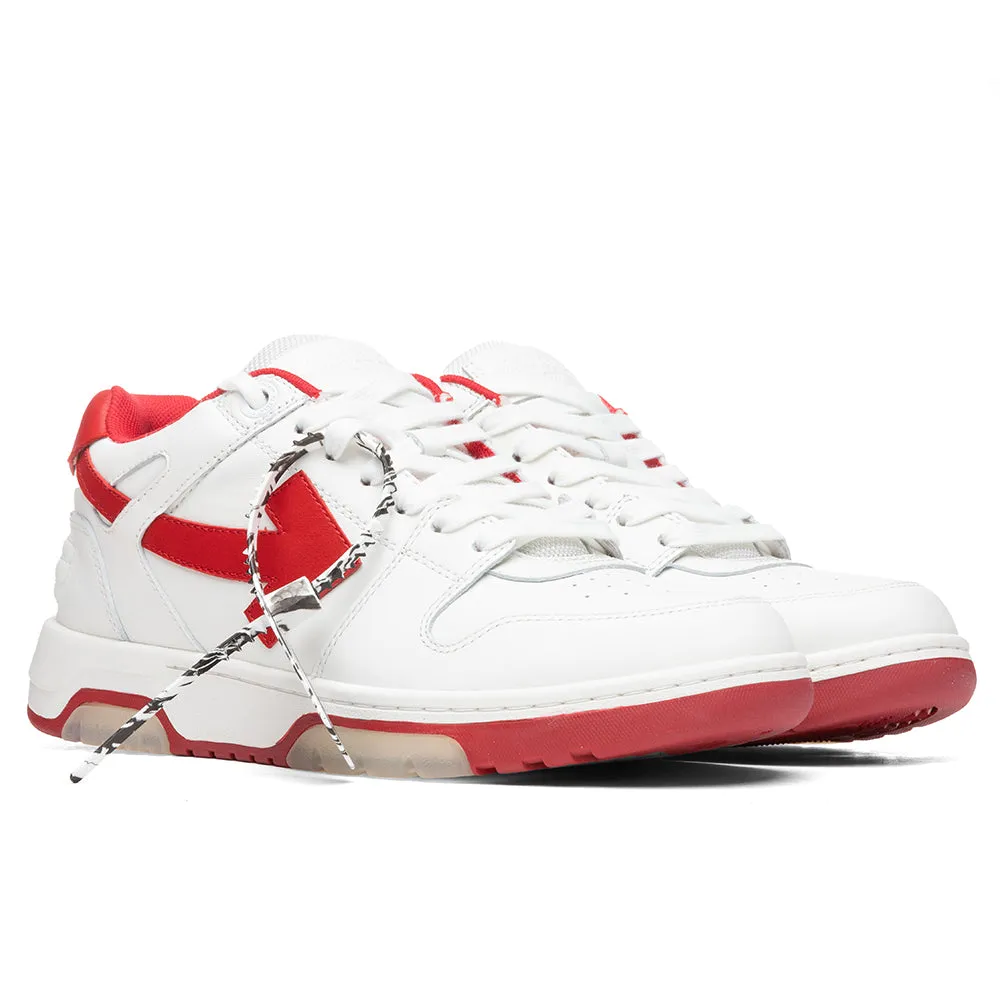 Out of Office Calf Leather - White/Red