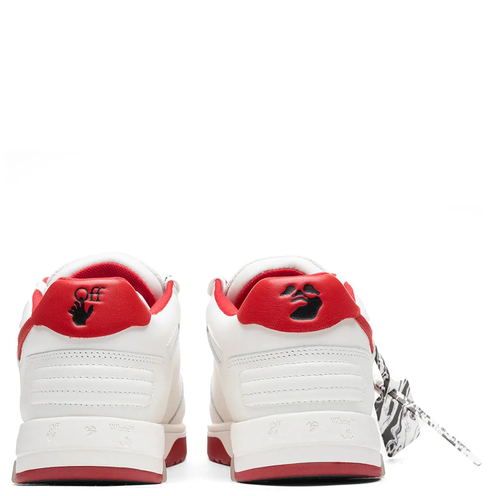 Out of Office Calf Leather - White/Red