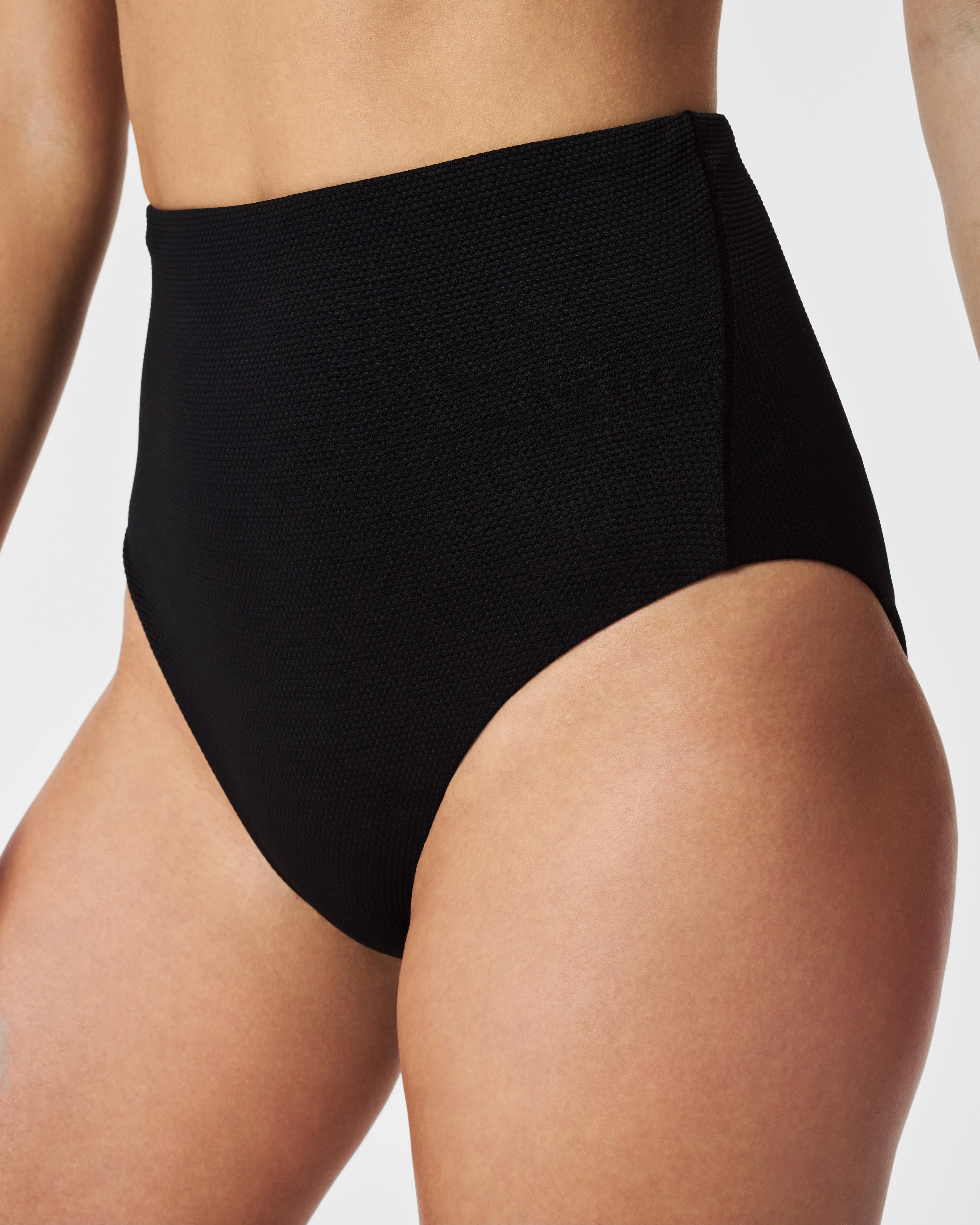 Pique Shaping Swim, Ultra Hi-Rise Cheeky Bottom