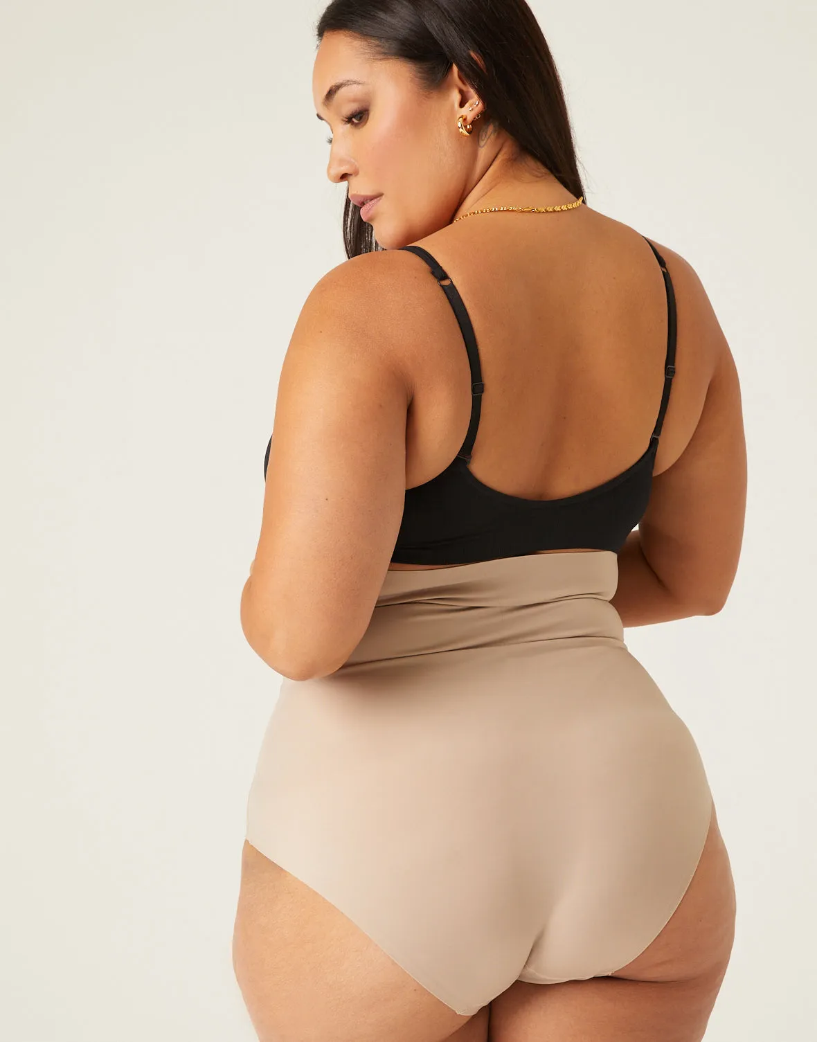 Plus Size High Waisted Shapewear Briefs