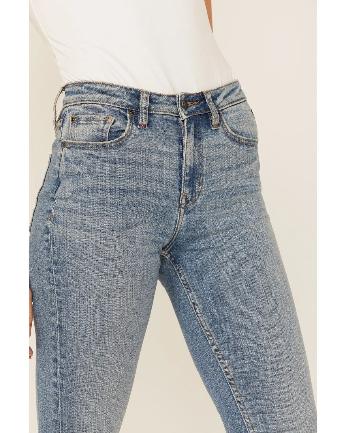 Product Name:  Idyllwind Women's Medium Wash Old West High Risin' Released Hem Flare Jeans