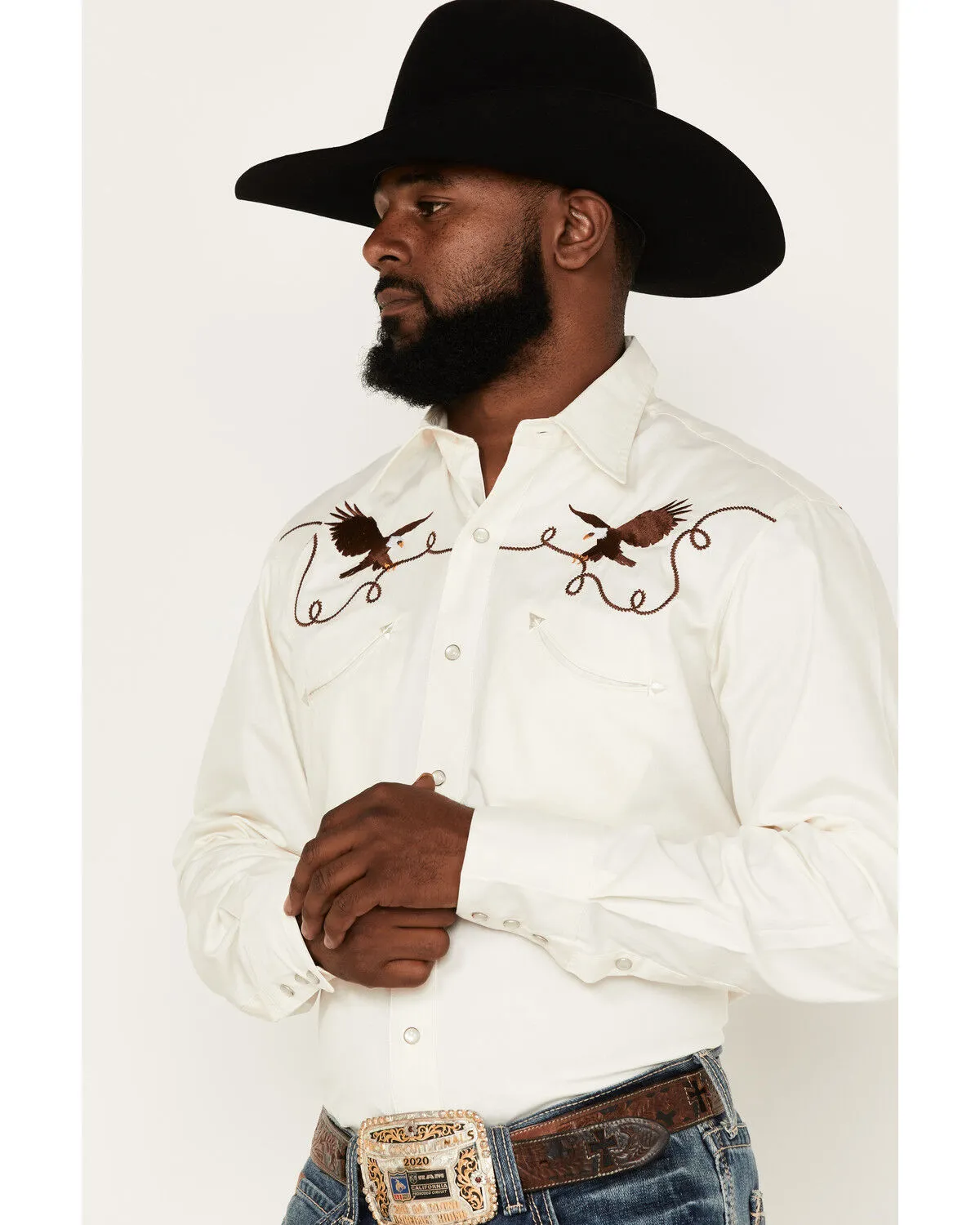 Product Name:  Roper Men's Old West Long Sleeve Pearl Snap Western Shirt