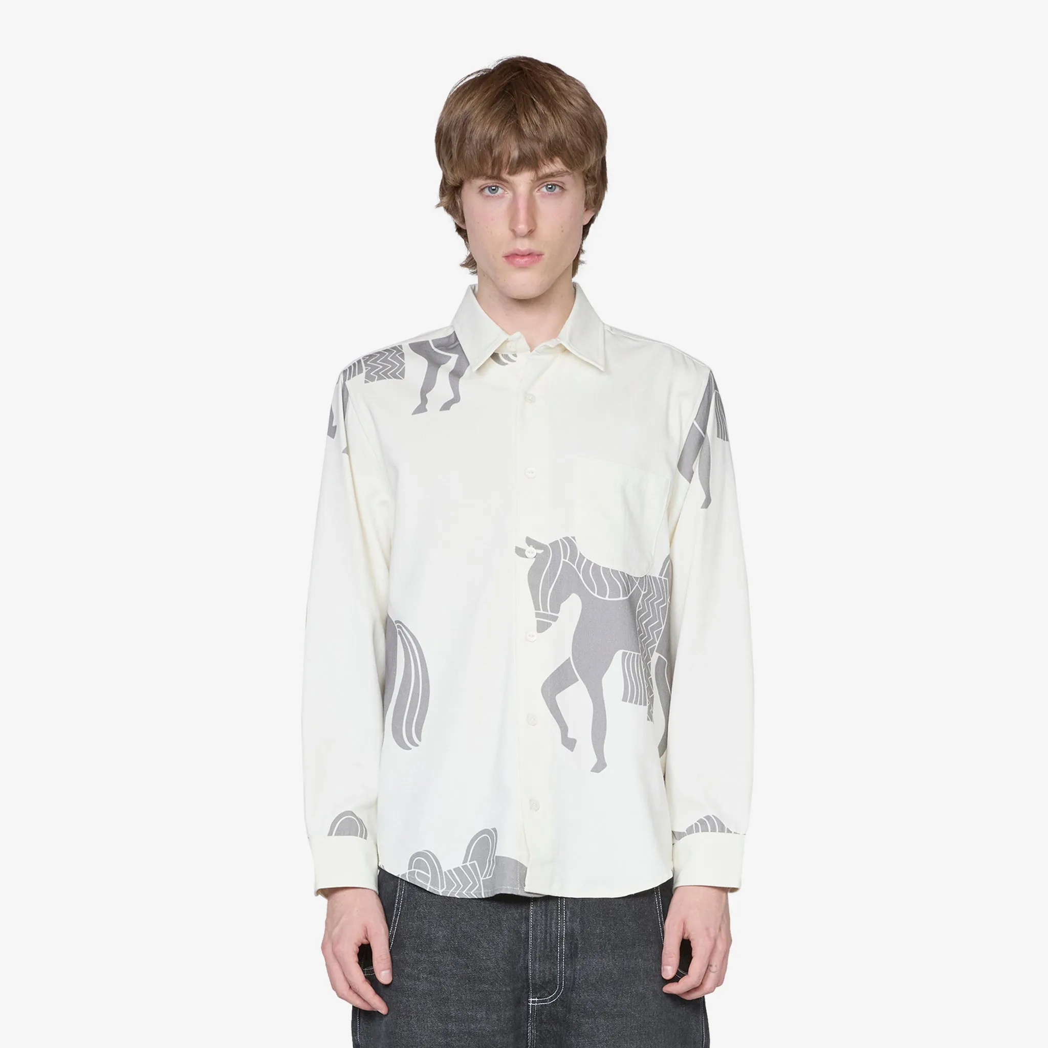 Repeated Horse Shirt Off White