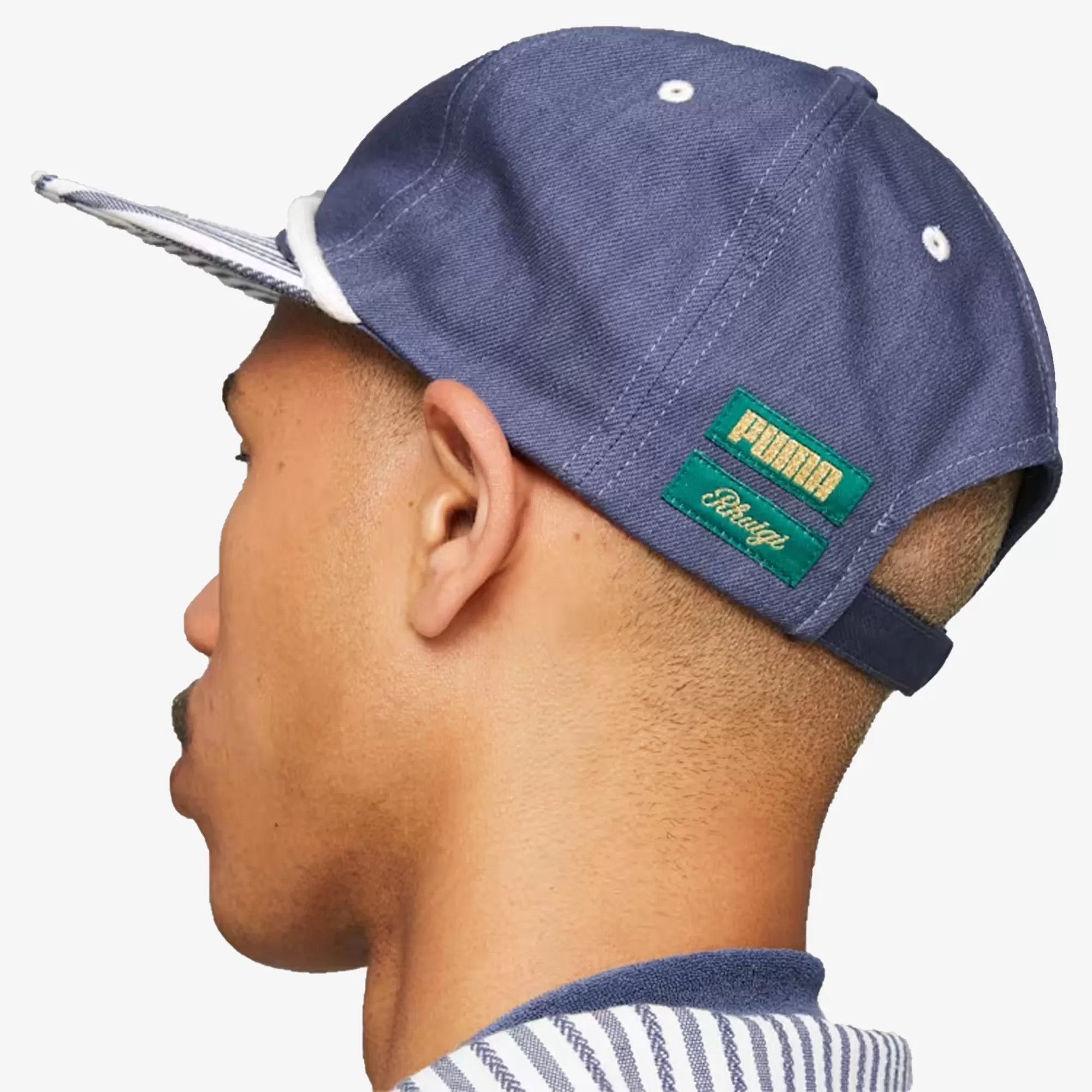 RHUIGI FLAT BRIM CAP 'INKY BLUE'