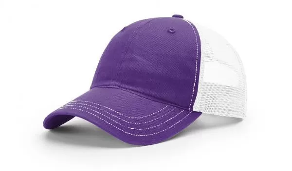 Richardson 111 Garment Washed, Mesh Back Snap Back  Cap