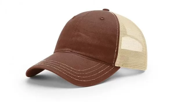 Richardson 111 Garment Washed, Mesh Back Snap Back  Cap