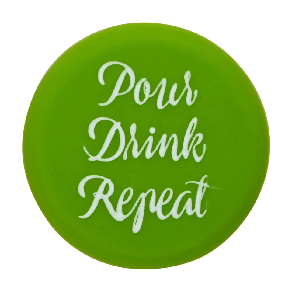 Slogan Cap - Green - Pour Drink Repeat