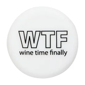 Slogan Cap - White - WTF - Wine Time Finally