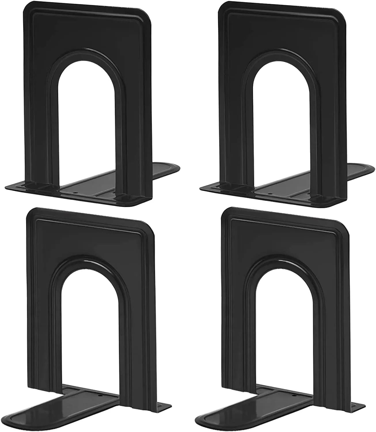 Spring Book Ends Sturdy Bookends for Shelves, Universal Book End Heavy-Duty