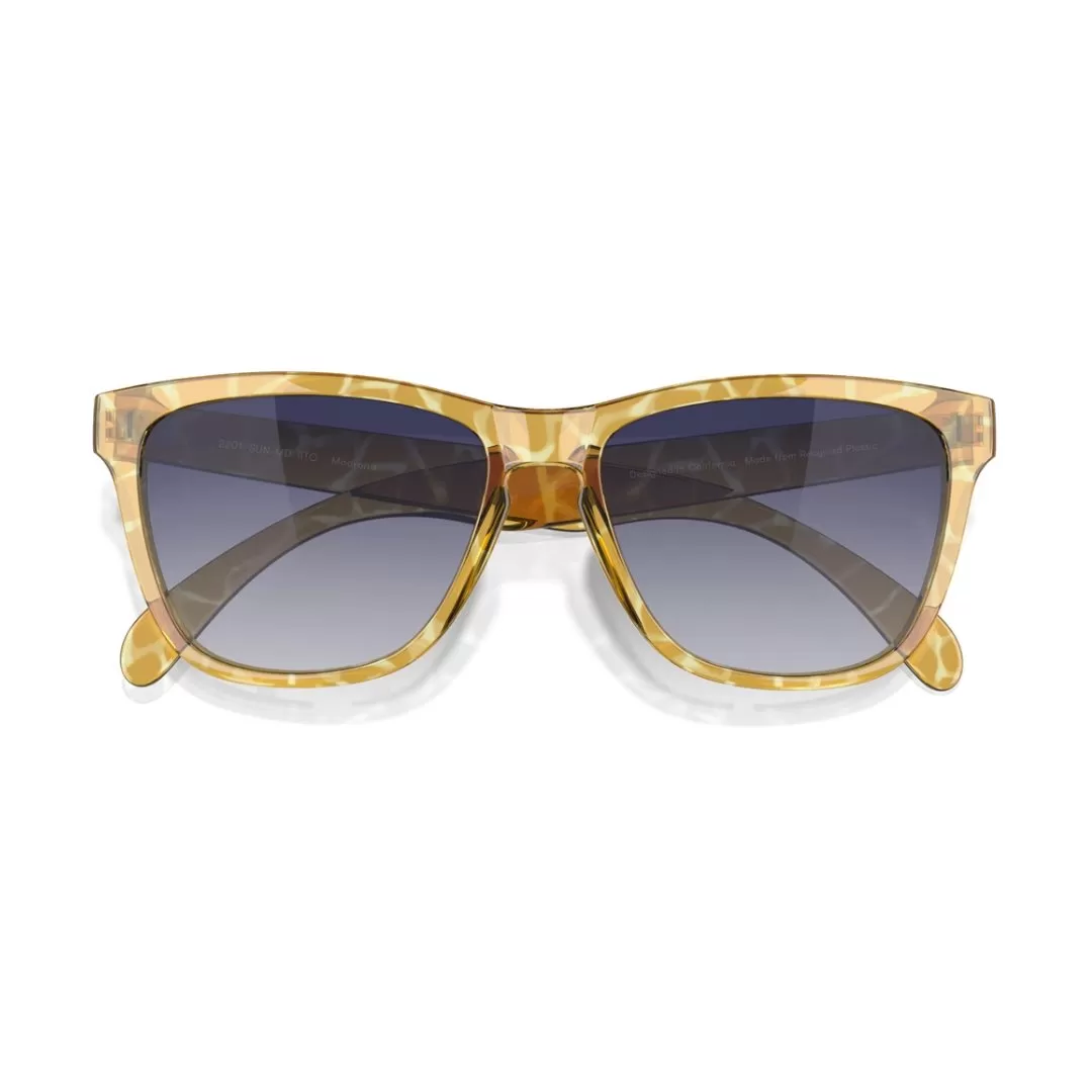 Sunski Madrona Polarized Sunglasses - Blonde Tortoise Ocean