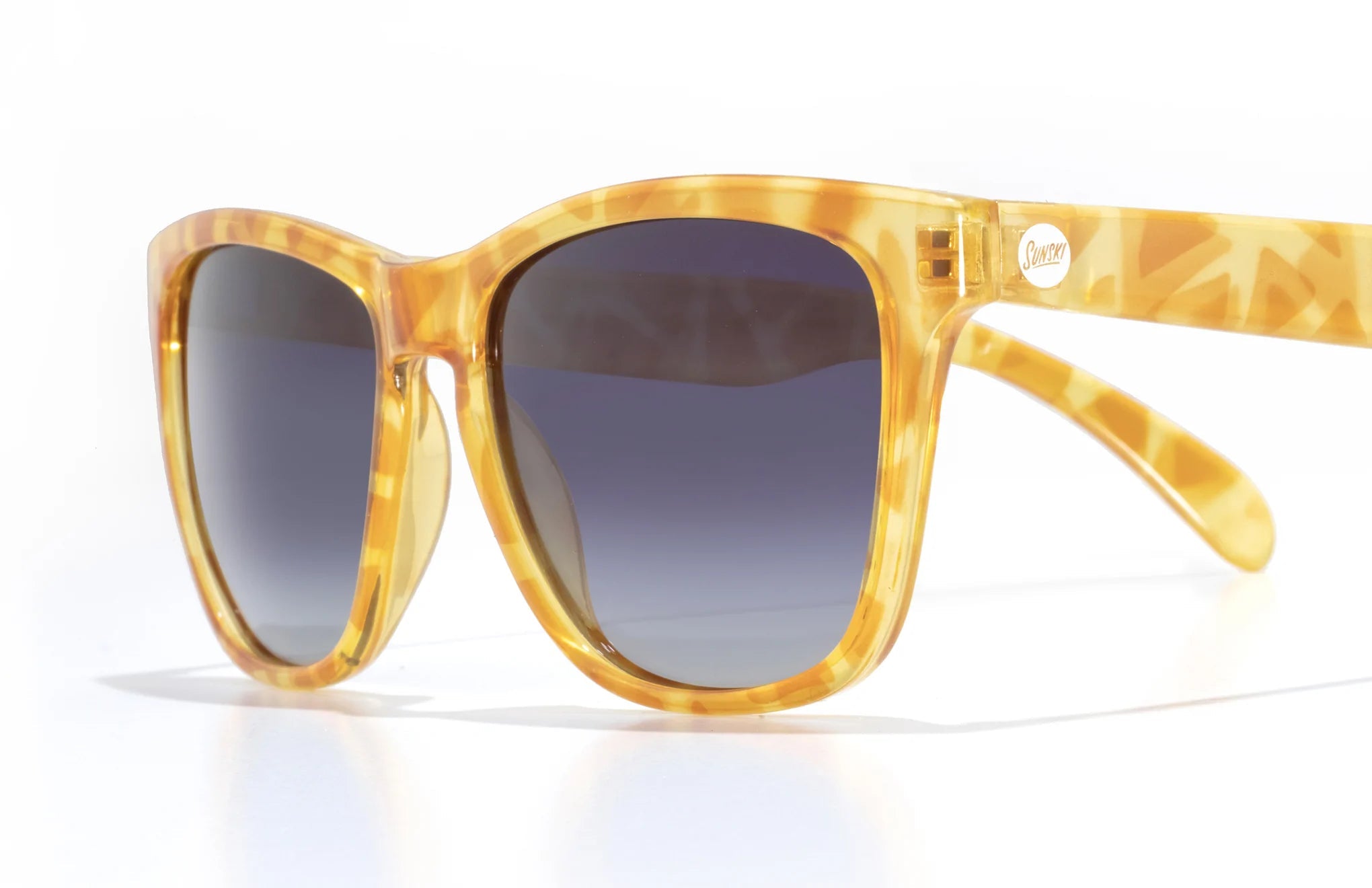 Sunski Madrona Polarized Sunglasses - Blonde Tortoise Ocean