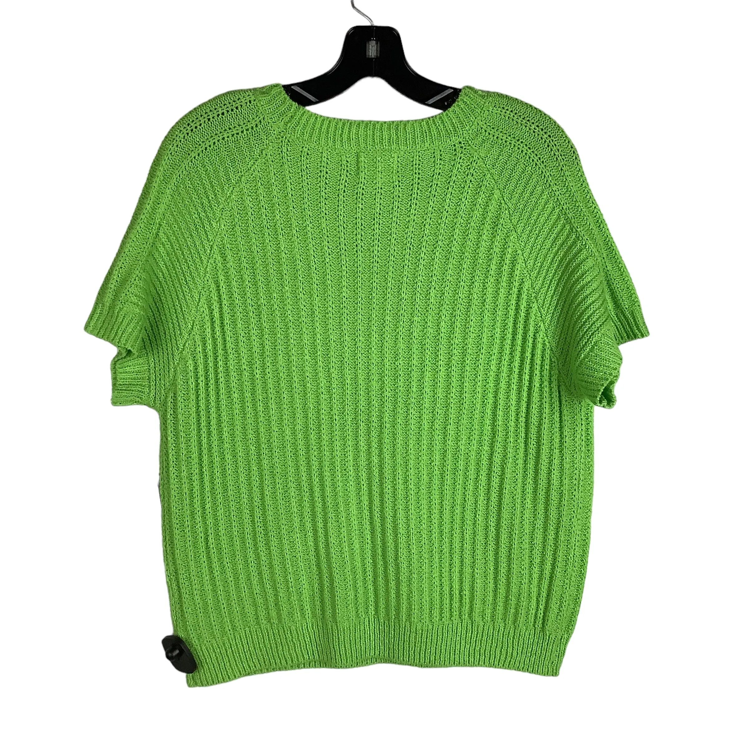 Sweater Short Sleeve By Bibi In Green, Size: S