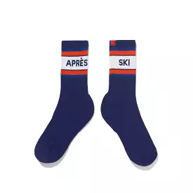 The Women's Ribbed Après Ski Sock - Navy