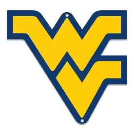 West Virginia Mountaineers 12'' Laser-Cut Steel Logo Wall Art