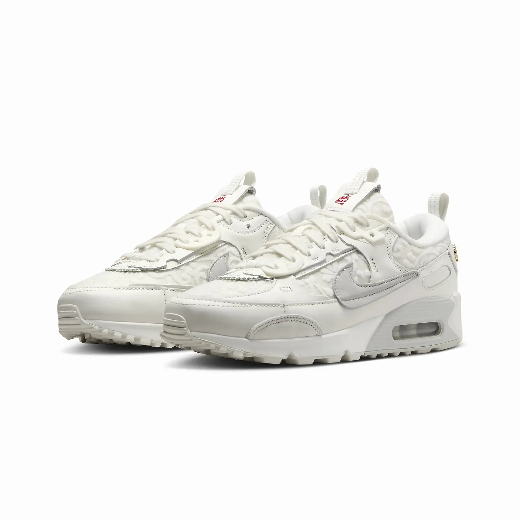 WMN'S AIR MAX 90 FUTURA 'SAIL/LIGHT BONE-UNIVERSITY RED'