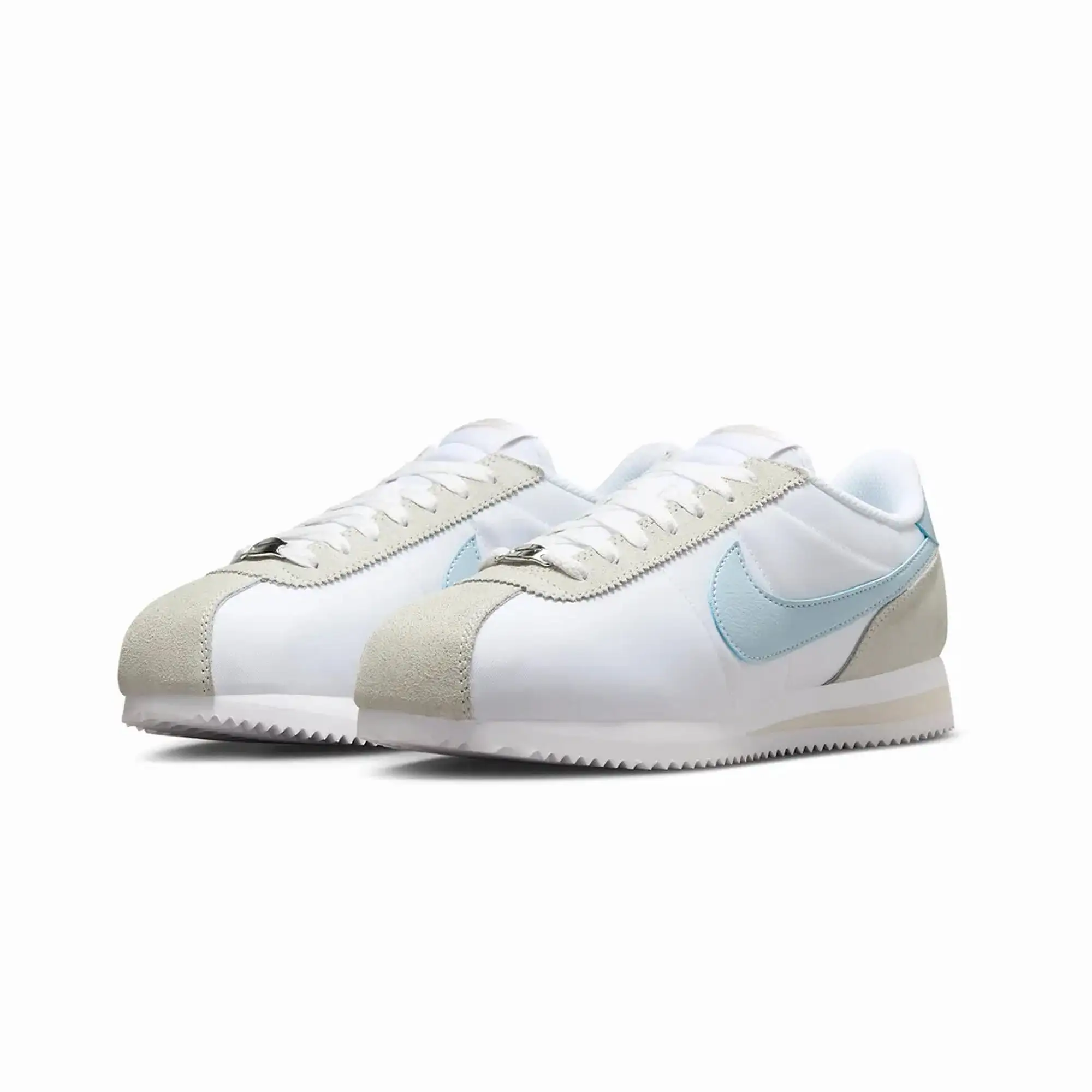 WMN'S CORTEZ 'WHITE/LT ARMORY BLUE-LT OREWOOD BRN'