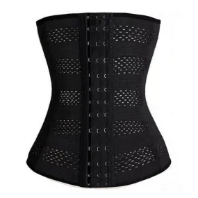 Women Body Shaper Latex Rubber Waist Trainer Cincher Underbust Corset Shapewear SM6