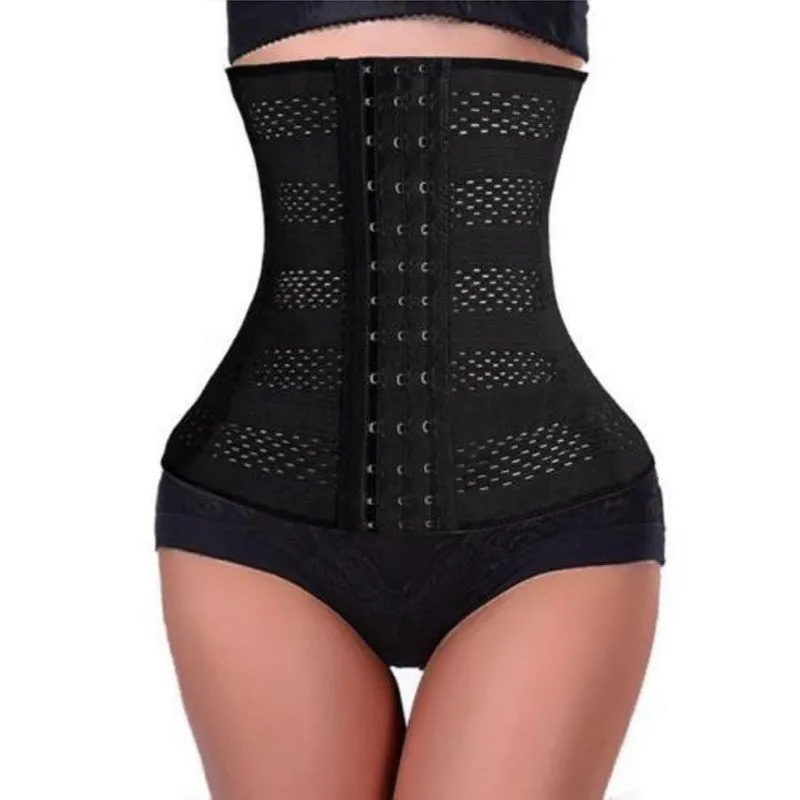 Women Body Shaper Latex Rubber Waist Trainer Cincher Underbust Corset Shapewear SM6