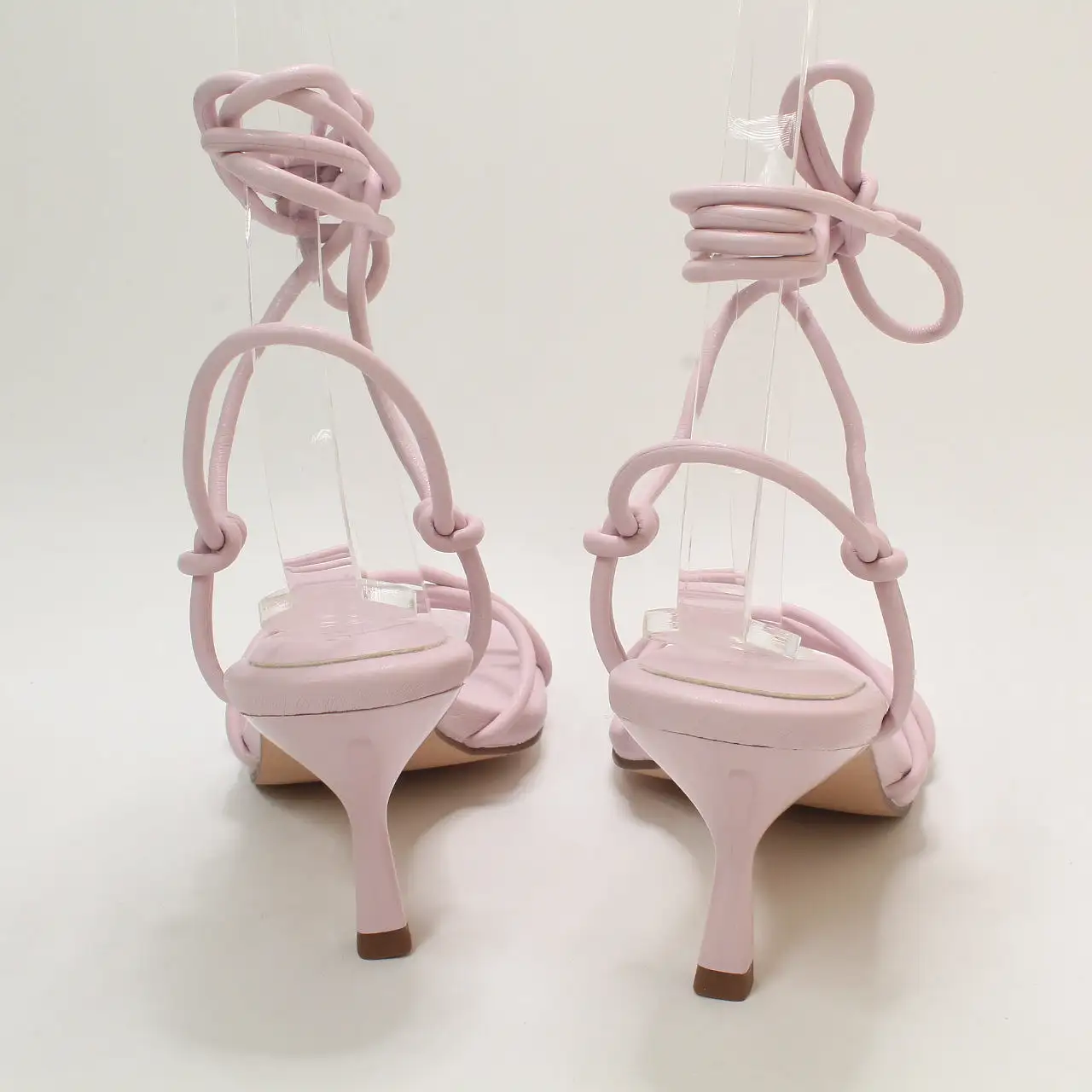 Womens Office Maddox Strappy Knot Kitten Heel Sandals Pink